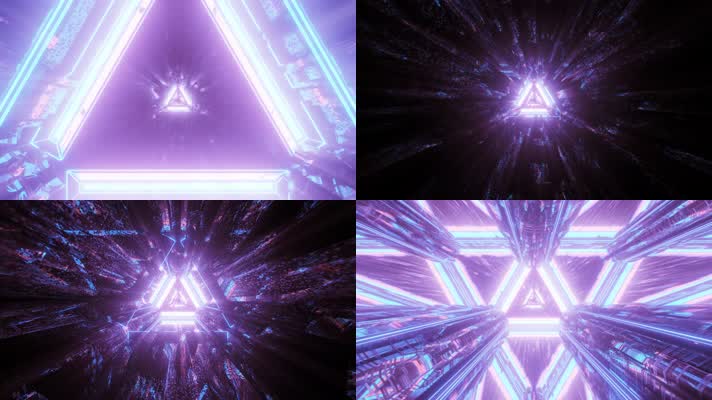 4K动感天堂 动感推进VJ灯光循环