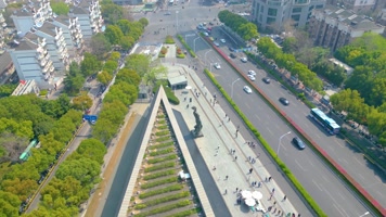 南京侵华日军南京大屠杀纪念馆航拍素材4