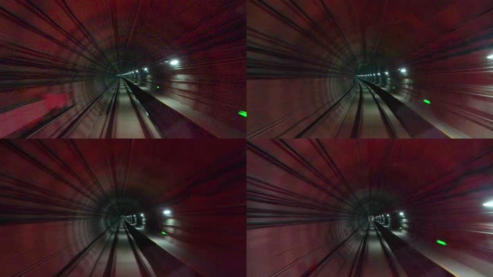 唯美城市地铁快速行驶第一视角40