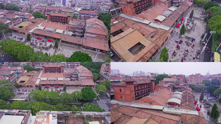 【原创】泉州 关岳庙 烧香拜佛 航拍