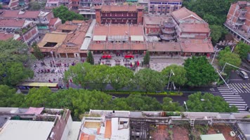 【原创】泉州 关岳庙 烧香拜佛 航拍
