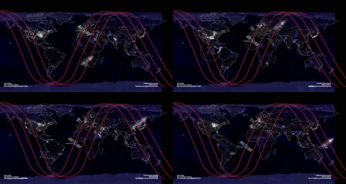 世界空间卫星沟通 地球 移动卫星 通讯卫星