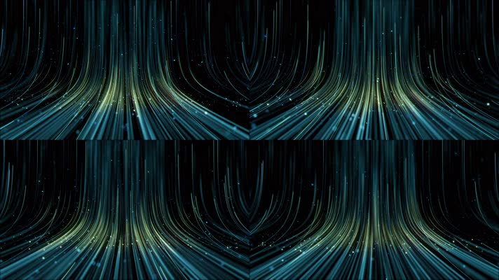 上升粒子线条背景