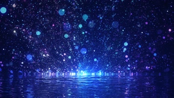 唯美浪漫抒情蓝色粒子舞台背景