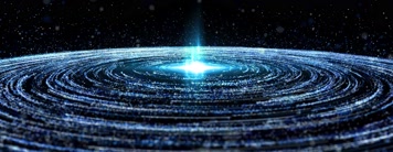 蓝色粒子光线星辰4K