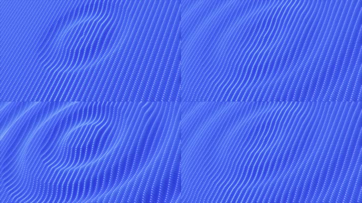 抽象蓝色鼓点粒子波圈 动感炫酷节奏魔法