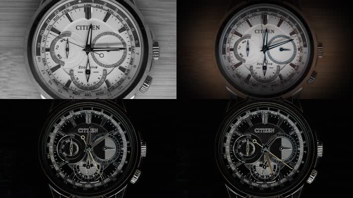 手表时钟时间流逝实拍