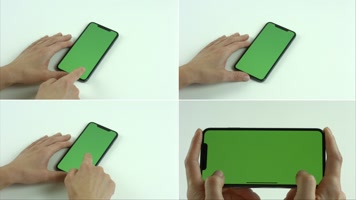 手机边框绿幕抠像