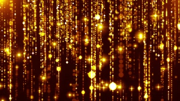 大气金色粒子