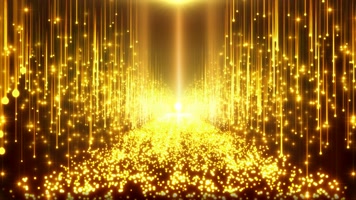 大气金色粒子