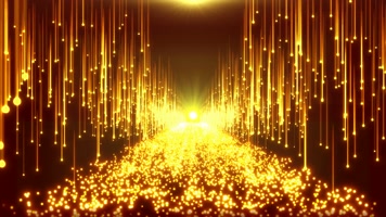 大气金色粒子