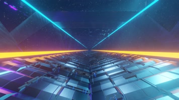 穿梭太空科幻隧道 VJ无缝循环4K