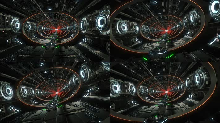 未来隧道 通过未来隧道的飞行 4K