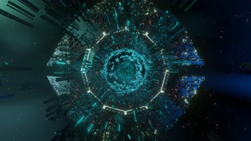 穿梭科幻空间隧道 VJ无缝循环4K