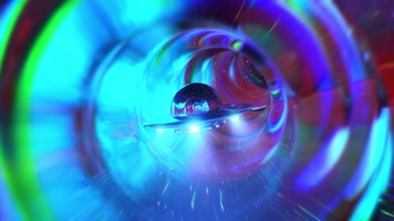 UFO宇宙飞船穿梭虫洞 VJ无缝循环