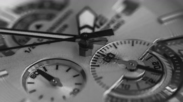 手表时钟实拍镜头