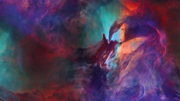 空间背景与星云光线的空间背景