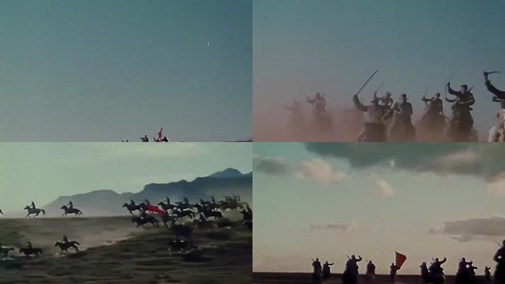 40年代八路军骑兵抗战杀敌-向前