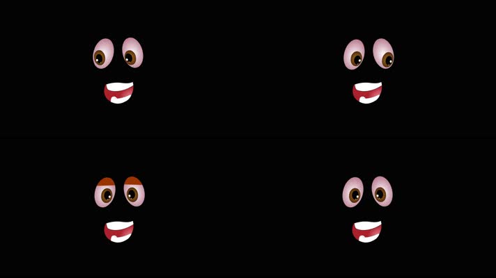 exp 21可爱卡通综艺贴图面部表情动画循环素材