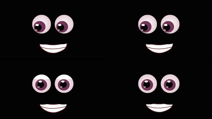 exp 19可爱卡通综艺贴图面部表情动画循环素材