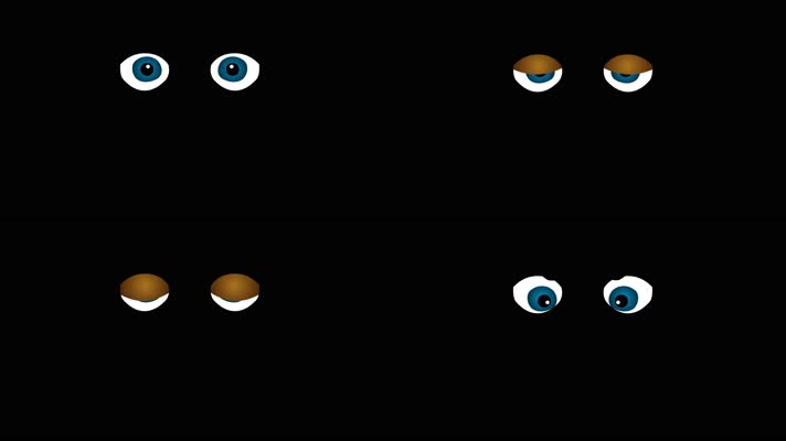 可爱卡通综艺贴图面部表情动画循环素材 C可爱卡通综艺贴图面部表情动画循环素材