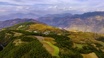 4K延时航拍昆明东川红土地醉人光影