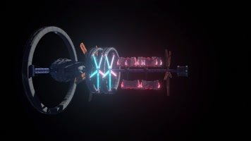 外星空间站全息图循环1080