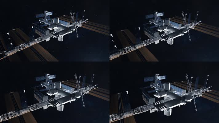 3D建立地球轨道上的国际空间站的镜头10