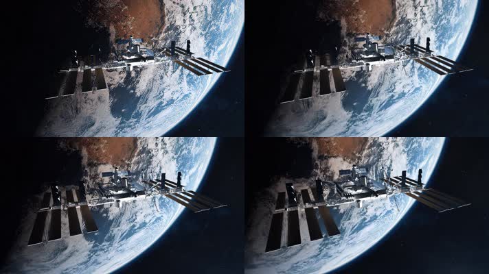 3D建立地球轨道上的国际空间站的镜头10