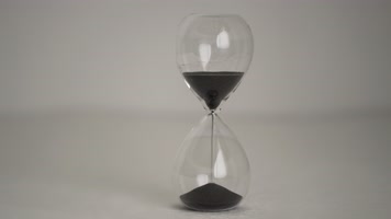 沙漏延时时间流逝争分夺秒实拍