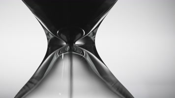 沙漏时间流逝争分夺秒实拍镜头