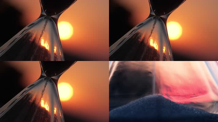 傍晚黄昏沙漏时间不多了