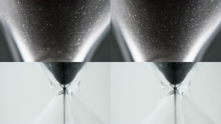 沙漏时间流逝微距特写实拍