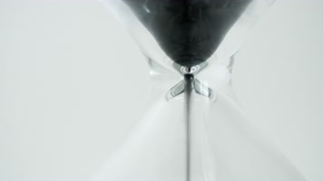 沙漏时间流逝微距特写实拍