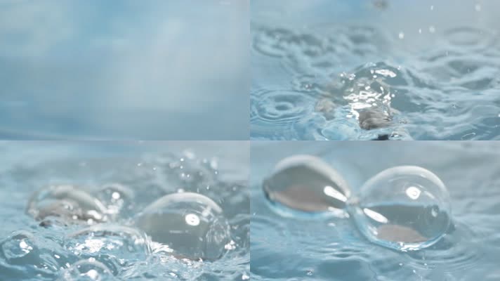 沙漏掉落入水中意境写意实拍