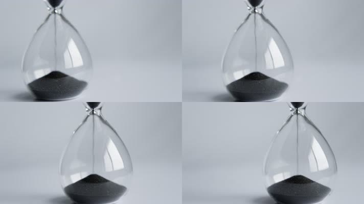 沙漏移动特写时间流逝实拍