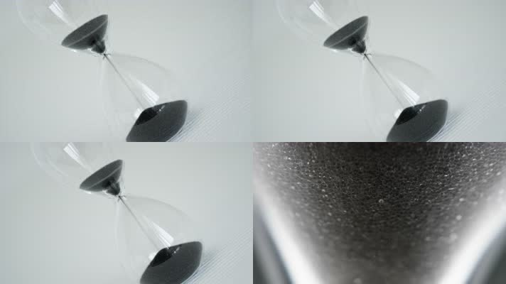 沙漏时间流逝争分夺秒实拍镜头