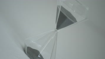 沙漏时间流逝特写微距实拍空镜