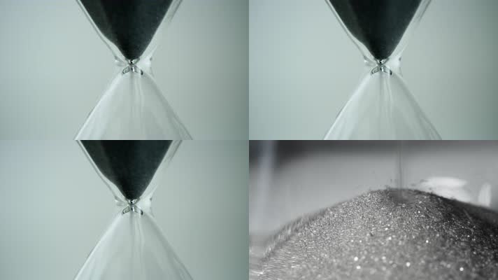 沙漏时间流逝特写实拍镜头