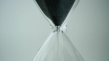 沙漏时间流逝特写实拍镜头