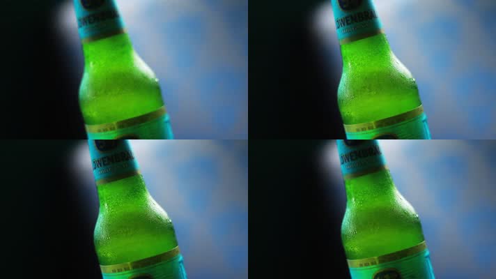 啤酒绿色瓶子的啤酒精酿啤酒青岛啤酒