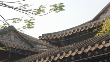 中式园林屋檐房檐院落古风围墙古建筑清晖园 中式园林屋檐房檐院落古风围墙古建筑清晖园