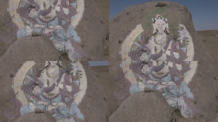 Y1内蒙古乌兰察布四子王旗岩石壁画1