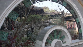 中式园林屋檐房檐院落古风围墙古建筑清晖园 中式园林屋檐房檐院落古风围墙古建筑清晖园