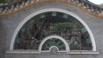 中式园林屋檐房檐院落古风围墙古建筑清晖园 中式园林屋檐房檐院落古风围墙古建筑清晖园