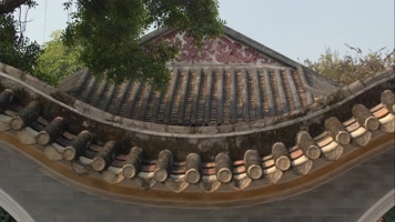 中式园林屋檐房檐院落古风围墙古建筑清晖园 中式园林屋檐房檐院落古风围墙古建筑清晖园