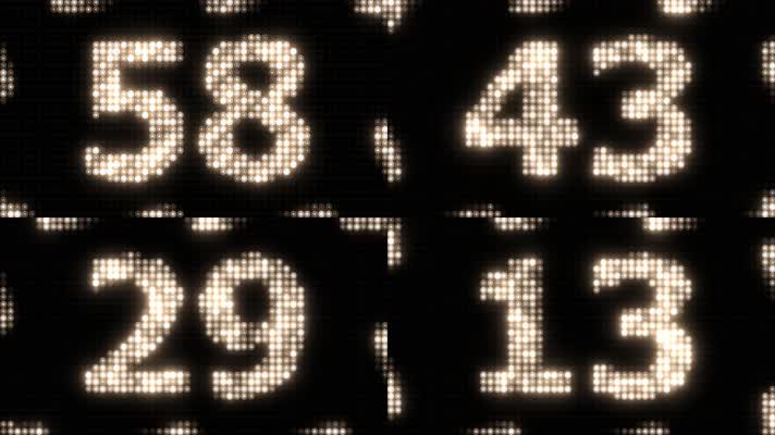 闪光灯带60 秒倒计时