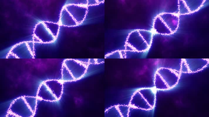 紫色发光能量螺旋 dna 科学医学背景4