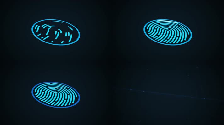 指纹扫描识别系统 生物识别授权和批准4K