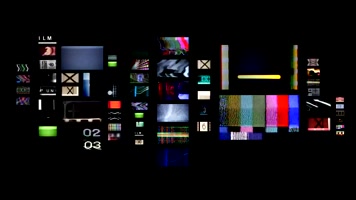 快速闪烁的电视机背景